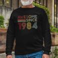38Th Birthday 1984 Made In 1984 Awesome Since 1984 Birthday Long Sleeve T-Shirt Gifts for Old Men