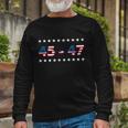 45 47 Trump 2024 Shirt Support Donald Trump Long Sleeve T-Shirt Gifts for Old Men