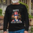 4Th Of Easter Happy 4Th Of July Anti Joe Biden Long Sleeve T-Shirt Gifts for Old Men