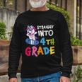 4Th Grade Unicorn Back To School First Day Of School Long Sleeve T-Shirt Gifts for Old Men