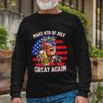 Make 4Th Of July Great Again Trump Ing Beer Patriotic Cool Long Sleeve T-Shirt Gifts for Old Men