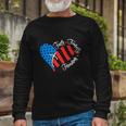 American Flag Usa 4Th Of July Christian Long Sleeve T-Shirt Gifts for Old Men