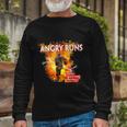 Angry Runs Good Morning Football Sport Lover Football Fan Long Sleeve T-Shirt Gifts for Old Men
