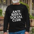 Anti Biden Anti Biden Social Club Long Sleeve T-Shirt Gifts for Old Men