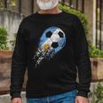 Argentina Soccer Argentinian Flag Pride Soccer Player Long Sleeve T-Shirt T-Shirt Gifts for Old Men