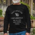 Arrowhead Hunter Artifact Hunting Collecting Archery Meaningful Long Sleeve T-Shirt Gifts for Old Men