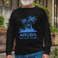 Aruba One Happy Island V2 Long Sleeve T-Shirt Gifts for Old Men