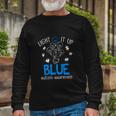 Autism Awareness Autism Support Men Tshirt Long Sleeve T-Shirt Gifts for Old Men