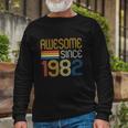 Awesome Since 1982 40Th Birthday V2 Long Sleeve T-Shirt Gifts for Old Men