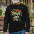 Awesome Since April 1943 Vintage 80Th Birthday For Long Sleeve T-Shirt T-Shirt Gifts for Old Men