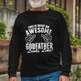 This Is What An Awesome Godfather Looks Like Tshirt Long Sleeve T-Shirt Gifts for Old Men