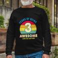 Awesome Retro 3Rd Birthday Boy Girl Long Sleeve T-Shirt Gifts for Old Men