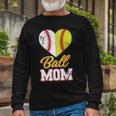 Ball Mom Baseball Softball Mothers Long Sleeve T-Shirt Gifts for Old Men