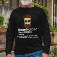 Bearded Dad Definition Tshirt Long Sleeve T-Shirt Gifts for Old Men