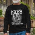Bearded Man Awesome Dads Have Tattoos And Beards Long Sleeve T-Shirt Gifts for Old Men