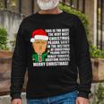 The Best Christmas Pajama Shirt Ever Everyone Agrees Donald Trump Tshirt Long Sleeve T-Shirt Gifts for Old Men