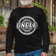 Best Uncle Ever Badge Long Sleeve T-Shirt Gifts for Old Men