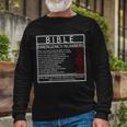 Bible Emergency Hotline Numbers Long Sleeve T-Shirt Gifts for Old Men