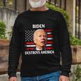 Biden Destroy American Joe Biden Confused 4Th Of July Long Sleeve T-Shirt Gifts for Old Men