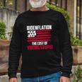 Bidenflation The Cost Of Voting Stupid Anti Biden Long Sleeve T-Shirt Gifts for Old Men