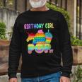 Birthday Girl Pop It Cute Colorful Long Sleeve T-Shirt Gifts for Old Men