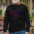 Bisexual Asl Pride Bi Sign Langauge Bisexuality Outfit Long Sleeve T-Shirt Gifts for Old Men