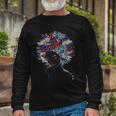 Black Girl Us Flag Melanin 4Th Of July Long Sleeve T-Shirt Gifts for Old Men