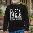Black King The Most Important Piece In The Game African Long Sleeve T-Shirt T-Shirt Gifts for Old Men