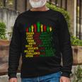 Black History Month Famous Figures Long Sleeve T-Shirt Gifts for Old Men