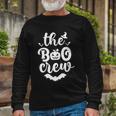 The Boo Crew Halloween Quote Long Sleeve T-Shirt Gifts for Old Men