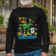 Boys Its My 5Th Birthday Happy 5 Year Trex Tshirt Long Sleeve T-Shirt Gifts for Old Men