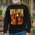 Bryce Canyon National Park Vintage Hoo Doo Retro Graphic Long Sleeve T-Shirt Gifts for Old Men