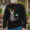 Cinco De Meow Mexican Cat Long Sleeve T-Shirt Gifts for Old Men