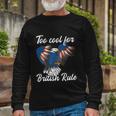 Too Cool For British Rule 4Th Of July Eagle Veteran´S Day Long Sleeve T-Shirt Gifts for Old Men