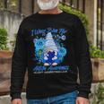 Cool I Wear Blue For Autism Awareness Accept Understand Love Flower Gnome Tshirt Long Sleeve T-Shirt Gifts for Old Men