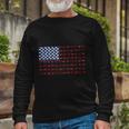 Cow American Flag Us 4Th Of July Farm Long Sleeve T-Shirt Gifts for Old Men