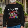 Crushing Into Kindergarten Monster Truck Back To School Long Sleeve T-Shirt Gifts for Old Men