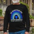 Cute We Wear Blue For Autism Awareness Accept Understand Love Tshirt Long Sleeve T-Shirt Gifts for Old Men