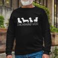 Dachshund Mom Wiener Doxie Mom Cute Doxie Graphic Dog Lover V3 Long Sleeve T-Shirt Gifts for Old Men