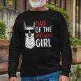 Dad Of The Birthday Girl Matching Birthday Outfit Llama Long Sleeve T-Shirt T-Shirt Gifts for Old Men