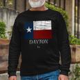 Dayton Tx Texas Flag City State Long Sleeve T-Shirt T-Shirt Gifts for Old Men