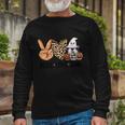 Deace Love Boo Pumpkin Ghost Halloween Quote Long Sleeve T-Shirt Gifts for Old Men