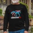 Dinosaur 4Th Of July Boys Long Sleeve T-Shirt Gifts for Old Men