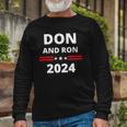 Don And Ron 2024 &8211 Make America Florida Republican Election Long Sleeve T-Shirt Gifts for Old Men