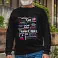 Donald Trump 2024 Election Gop Long Sleeve T-Shirt Gifts for Old Men