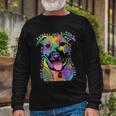 Dont Judge My Pitbull Wont Judge Your Long Sleeve T-Shirt Gifts for Old Men