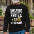Dont Worry Had Both My Shots And Booster Tshirt Long Sleeve T-Shirt Gifts for Old Men