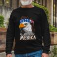 Eagle Mullet 4Th Of July Cool Usa American Flag Merica Long Sleeve T-Shirt Gifts for Old Men