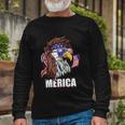 Eagle Mullet 4Th Of July Usa American Flag Merica V2 Long Sleeve T-Shirt Gifts for Old Men