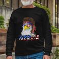 Eagle Mullet Merica 4Th Of July Usa American Flag Patriotic Long Sleeve T-Shirt Gifts for Old Men